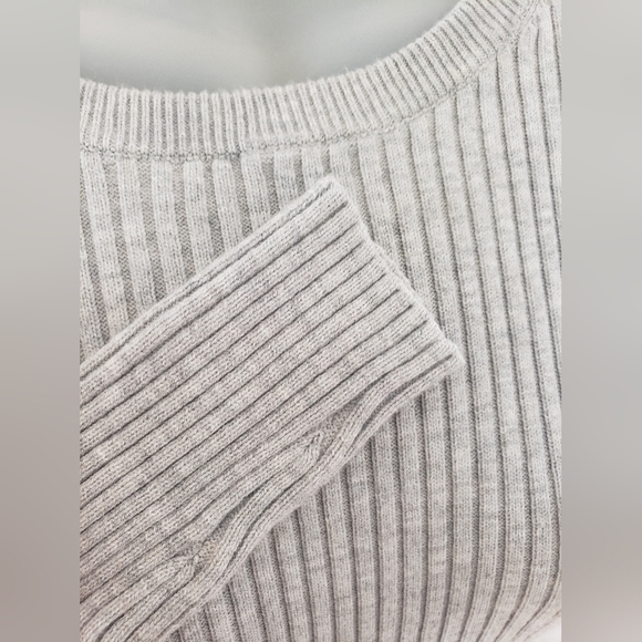 The group babaton streep dress bodycon Gray rib knit dress s-m - Picture 6 of 11